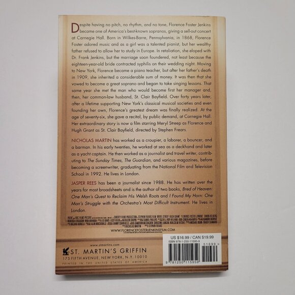 Florence Foster Jenkins By Nicholas Martin & Jasper Rees Book - Paperback - Picture 3 of 7